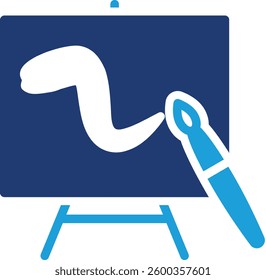 Painting Icon Element For Design