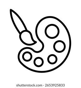 Painting Icon Element For Design