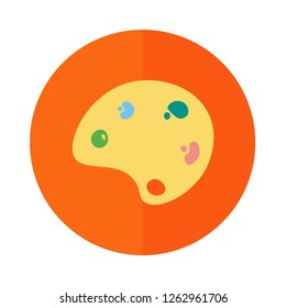 painting icon. flat design.