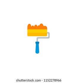 Painting icon flat element. Vector illustration of painting icon flat isolated on clean background for your web mobile app logo design.
