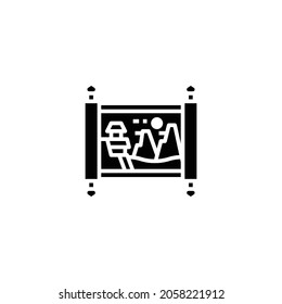 Painting Icon Isolated On White Background