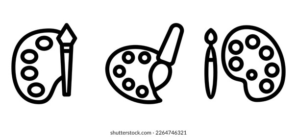 painting icon or logo isolated sign symbol vector illustration - high quality black style vector icons
