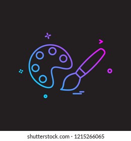 painting icon vector design