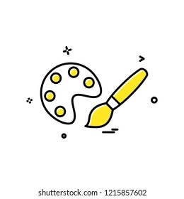 painting icon vector design