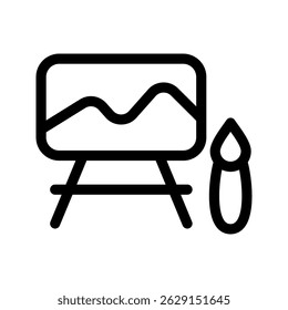 Painting Icon Vector Symbol Design Illustration