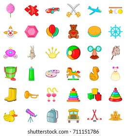 Painting icons set. Cartoon style of 36 painting vector icons for web isolated on white background