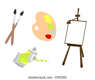 Painting Icons - Vector