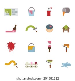 Painting Icons vector eps10
