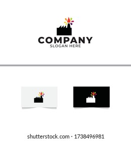 Painting Industry Logo Design Vector Template