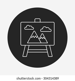 painting line icon