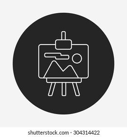 painting line icon