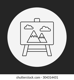 painting line icon