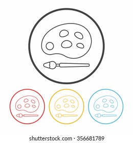 painting line icon