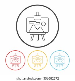 painting line icon