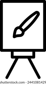 painting line icon illustration vector
