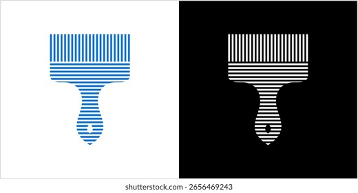 Gestaltungsvektor des Logos der Mallinie