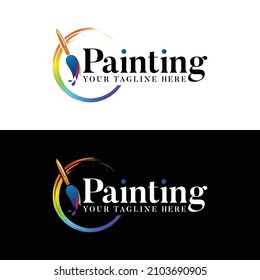 Painting Logo Design - Art painting logo