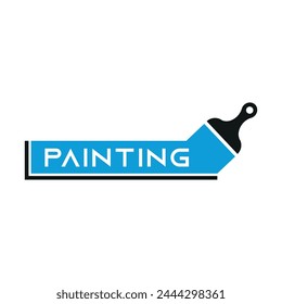 painting logo icon vector illustration