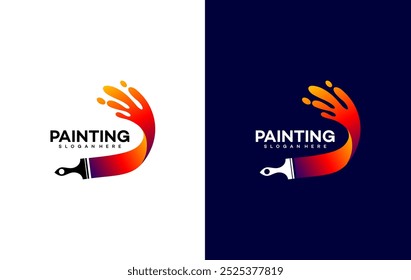 pintura logotipo símbolo vetor ilustração design