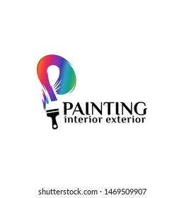 Painting Logo Template Design Vector