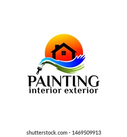Painting Logo Template Design Vector