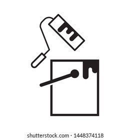 Painting logo template vector icon design