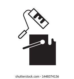 Painting logo template vector icon design