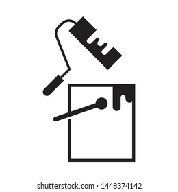 Painting logo template vector icon design