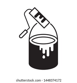 Painting logo template vector icon design