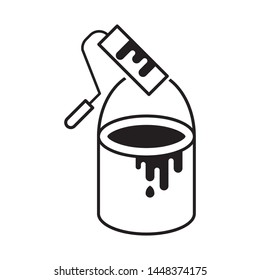 Painting logo template vector icon design