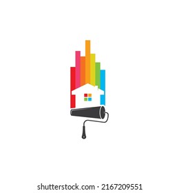 Painting Logo Template vector icon Illustration design 