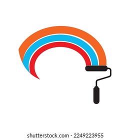 Painting Logo Template vector icon Illustration design