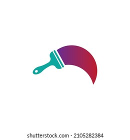 painting logo vector illustration design template