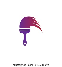 painting logo vector illustration design template