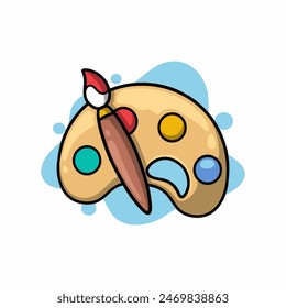 Painting Logo Vector Illustration Design Clipart