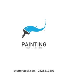 ícone de modelo de design de ilustração de vetor de logotipo de pintura