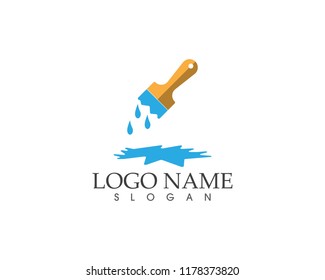 Painting logo vector template