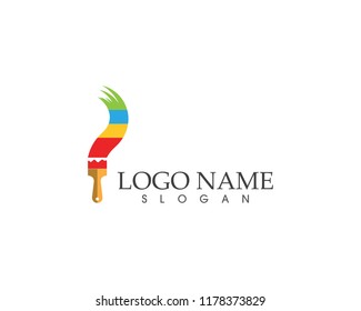 Painting logo vector template