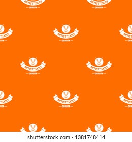 Painting mixing pattern vector orange for any web design best