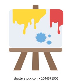 A painting on an easel 