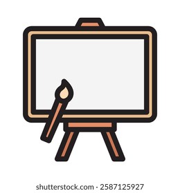 Painting outline color, mini illustration icon. use for modern concept, print, UI, UX kit, web and app development. Vector EPS 10, related to entertainment, festival, funfair and hobbies.