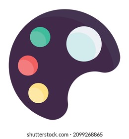 Painting palette illustration, vector eps 10