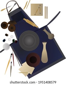 Painting and Pottery maker tools