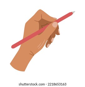 Painting process with Hands and pencil