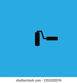 painting roller icon vector
