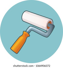 Painting roller vector icon
