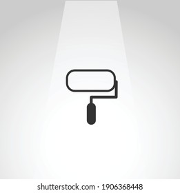 painting roller vector icon, painting roller simple isolated icon
