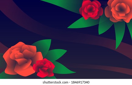 Painting rose vector, ilustration image