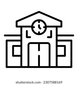 Painting school icon outline vector. Art artist. Design kid