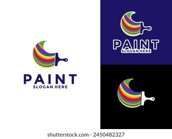 Painting Services Logo Vector, Colorful Paint Home Service logo icon Template